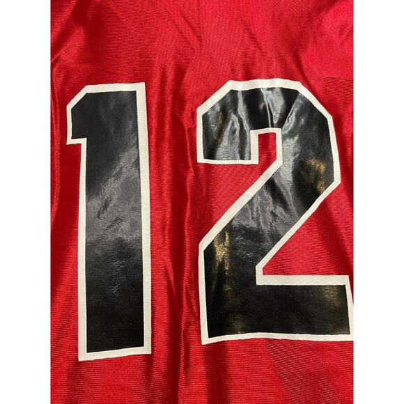 Don Alleson Top Flight Basketball Jersey mens large #12 made USA red - Picture 5 of 9